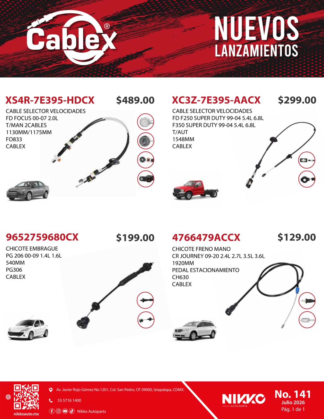 Lanzamiento Cables y Chicotes Cablex