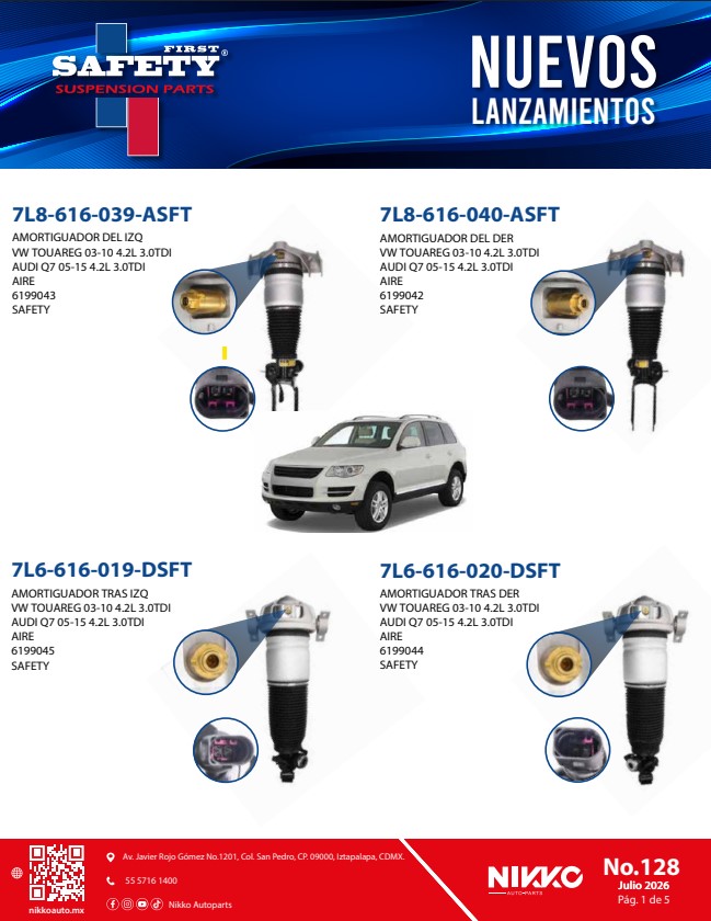 Lanzamiento Amortiguadores de Aire Safety