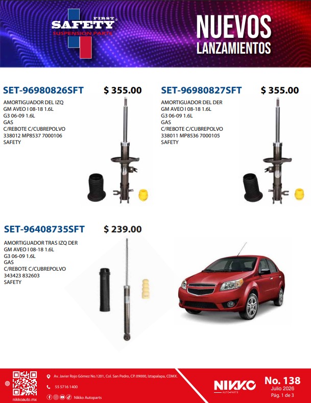 Lanzamientos Nuevos Amortiguadores Safety