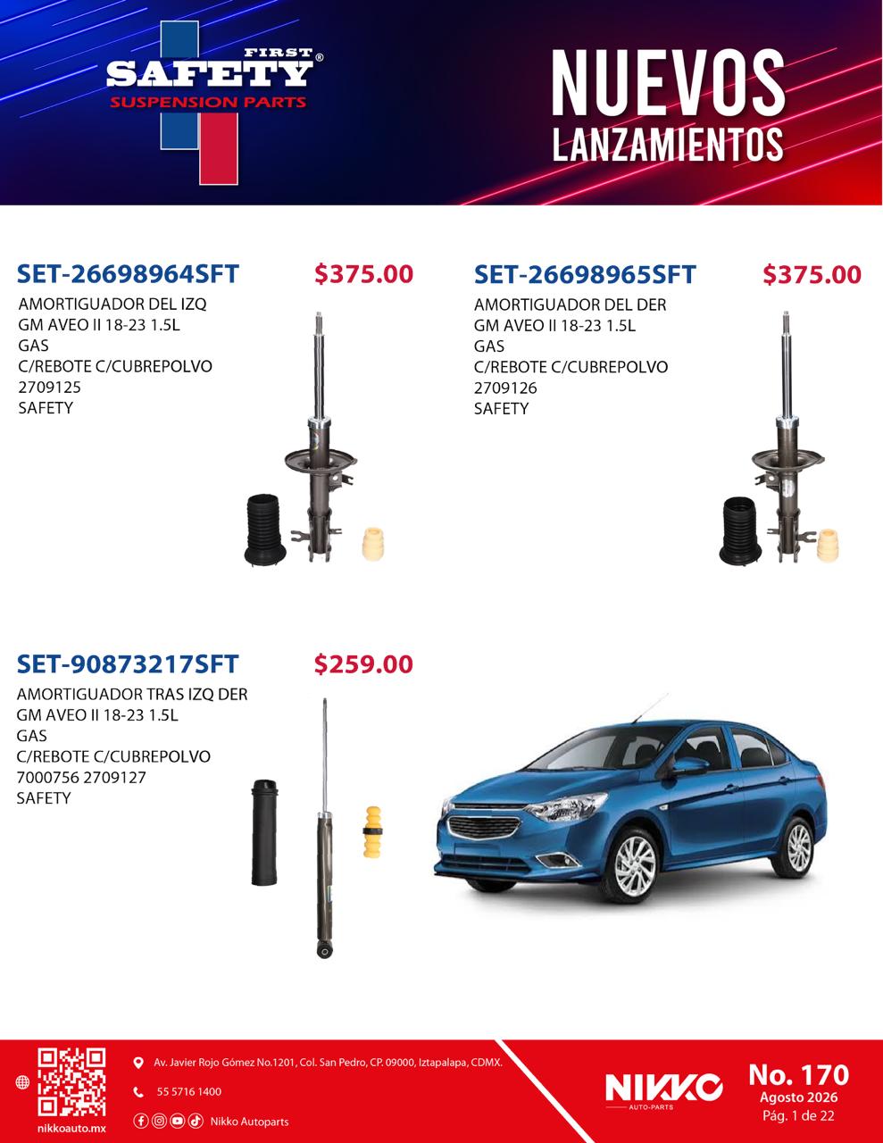 Lanzamiento Amortiguadores First Safety