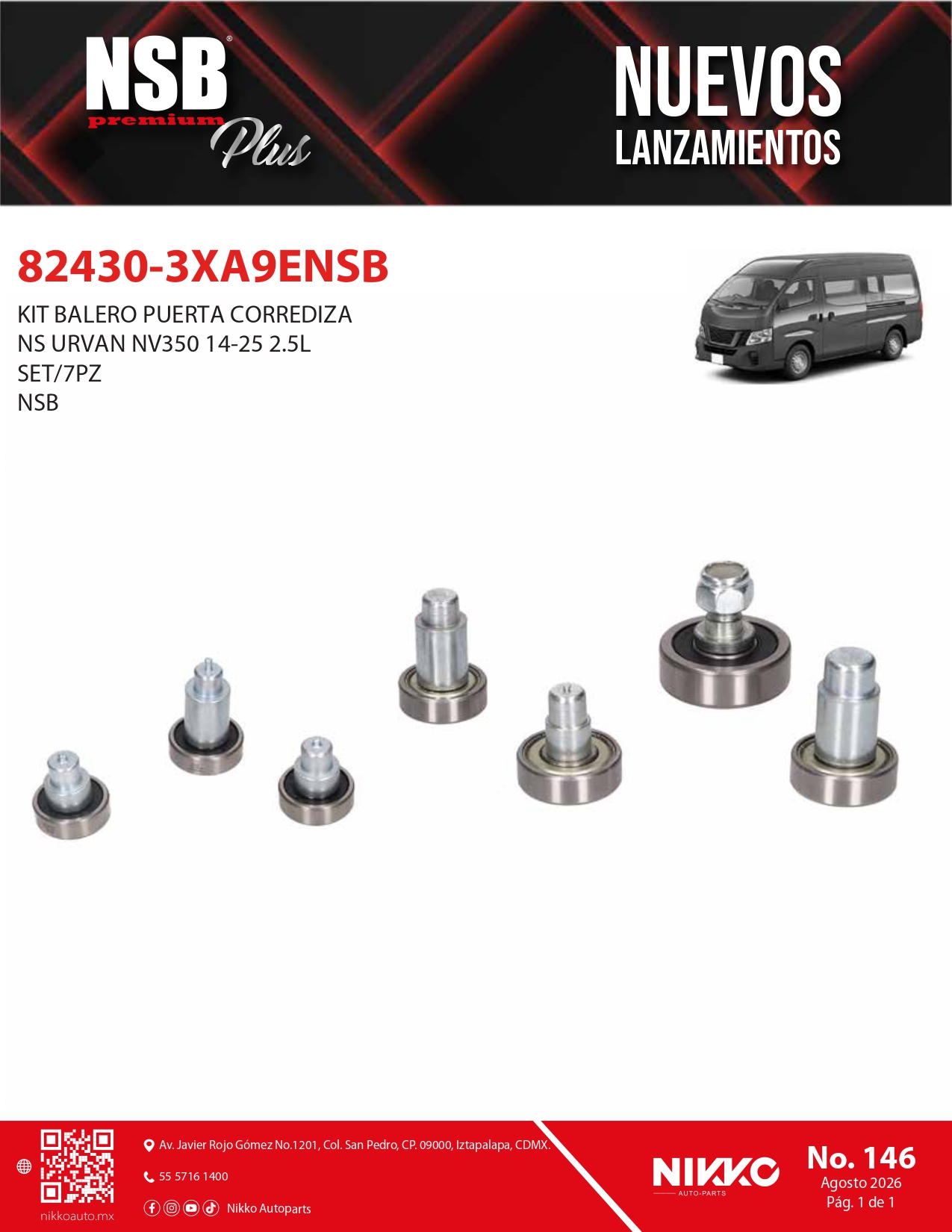 Lanzamiento Kit Balero Puerta Corrediza NSB Plus