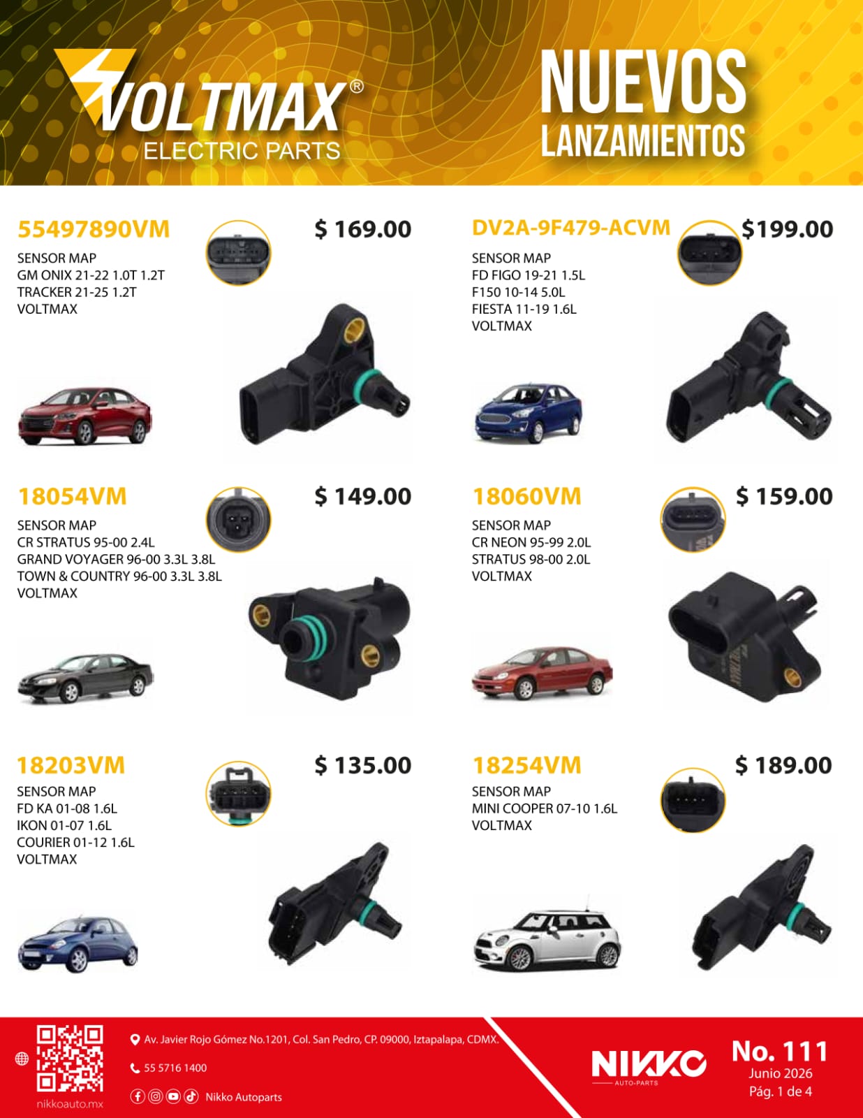 Lanzamiento Sensores MAP Voltmax
