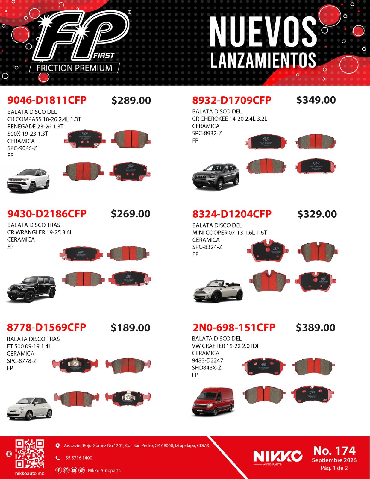 NUEVOS LANZAMIENTOS BALATAS NIKKO