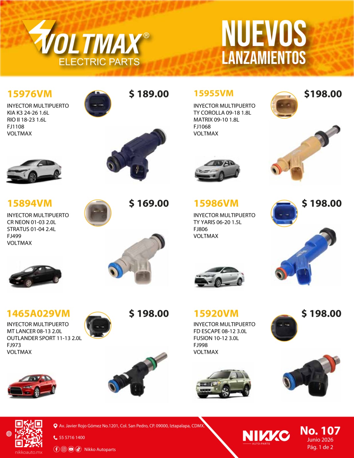 Lanzamiento Inyectores Voltmax