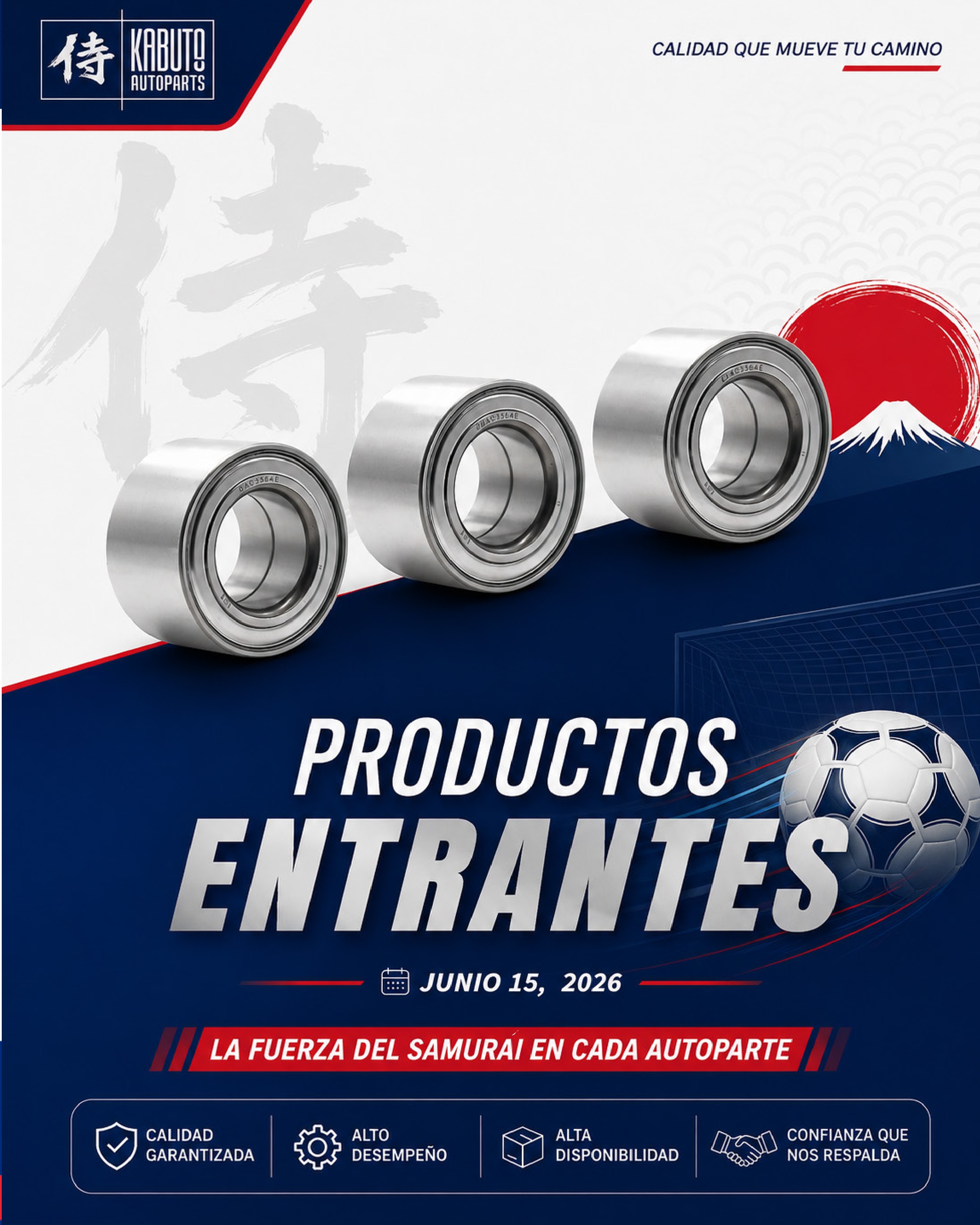 Lanzamiento Baleros Kabuto