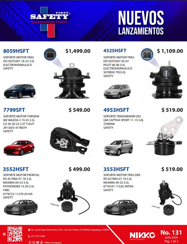 Nuevos Lanzamientos Soporte Motor