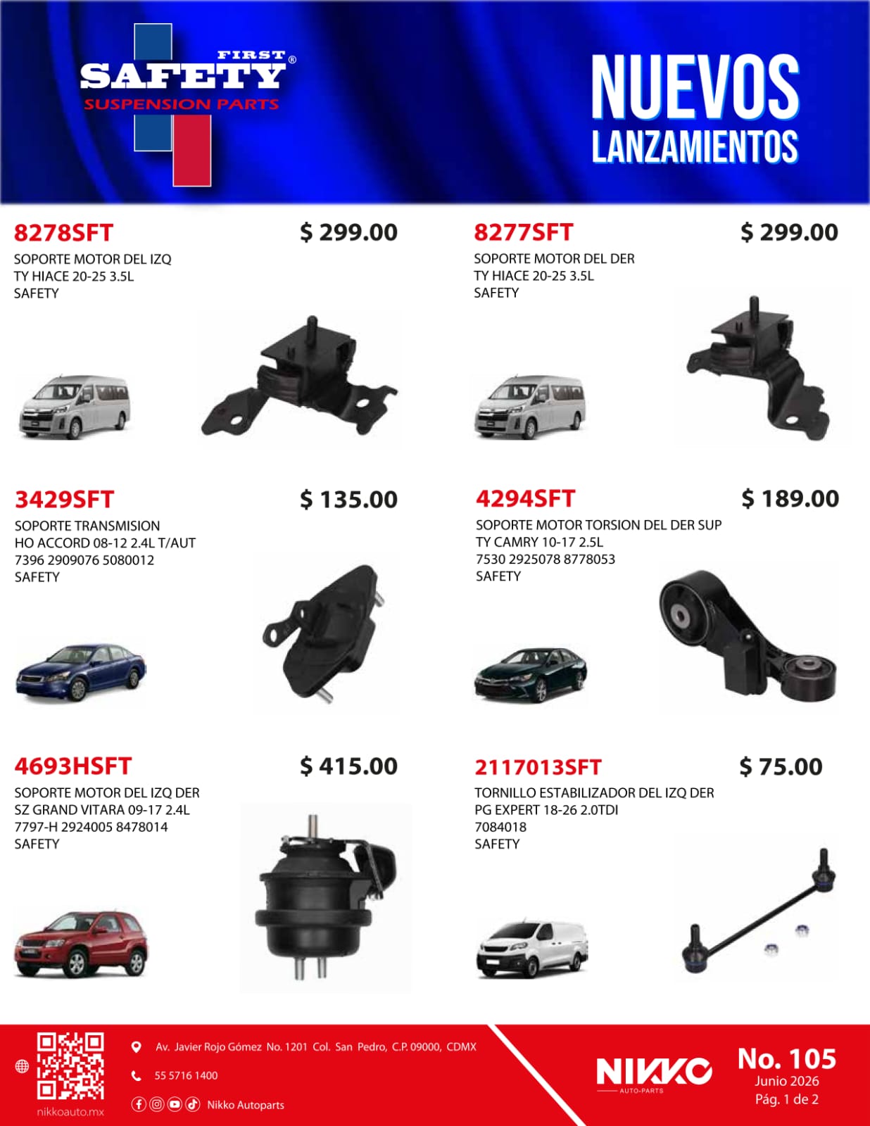 Lanzamiento Soportes y Suspensión Safety